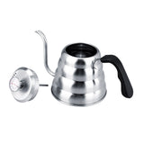 304 Stainless Steel Pour Over Coffee Gooseneck Kettle Teapot with Thermometer Home 1.2L V1294-YM0722-JY03666-02