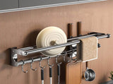 Kdkad Kitchen Organization and Storage Rack, Mounted Pots and Pans Rack, Stainless Steel Metal V1189-WXFWAL-20260326-03198