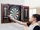 Dartboard and Cabinet Set Official Size Complete Accessory Steel Tip Dart V952-MJTZZXBSKJLEY5IZIV9