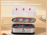 Electric Egg Boiler - Egg Boiler 6 Eggs - Made of Stainless Steel - Intelligent Steamer with V1188-ZXY-10441