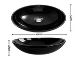 Cefito Bathroom Basin Ceramic Vanity Sink Hand Wash Bowl 41x34cm CB-005-BK1