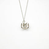 Gift Box - Chest White Gold Aroma Necklace Purify Oil Blend V760-GBAJ - 42
