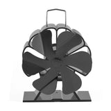 6 Blades Wood Stove Fan Heat Powered Fireplace Fan Warm/Heated Eco Stove Fan for Wood Burning Log V1370-AZ4-20300