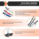 15FT Semi Truck Air Lines Kit, 3-in-1 Air Hoses & ABS Power Line for Semi Truck Trailer Tractor, V952-BKCKQRGTJSHY9EVQXV9