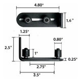 Sliding Barn Door Floor Guide for Bottom, Adjustable Stay Roller Fit All Size Door, Wall Mount, V1192-AZ-W-24020