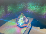 Floor Lamp Bohemian Style USB Wooden Floor Lamp Modern Geometric Light for Living Room Bedroom V1294-YM0626-221221GW03