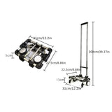 A4 Ultra-Foldable Shopping Cart Stainless steel frame rust-proof and durable, folds to A4 size V1232-XLC-A4-001
