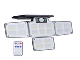 LED Solar Lights Outdoor 4 Adjustable Heads Motion Sensor Light 450LM 3 Modes Wide Angle Wall Light V1294-YM0523-3119210270711