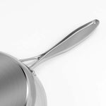 SOGA 3X Stainless Steel Fry Pan Frying Pan Induction FryPan Non Stick Interior Skillet FRY707273