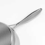 SOGA 3X Stainless Steel Fry Pan Frying Pan Induction FryPan Non Stick Interior Skillet FRY707273