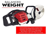 75CC Petrol Demolition Saw Concrete Cut Off Wet Demo Cutter Road Brick 350MM V379-CUTOFSAW05
