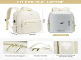 Stylish Laptop Backpack for Women Large Capacity 27L Computer Bag with 15.6 Inch Compartment, USB V1107-CS-XSBJBBBB