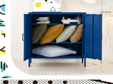 Artiss Buffet Sideboard Metal Cabinet - SWEETHEART Blue AI-LOCKER-MI-BL