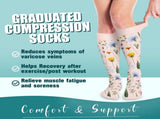 6Pairs Compression Socks for Women and Men - Best for Circulation, Running, Athletic, Recover, V1189-LWWAL-20260325-00645
