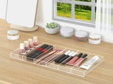 2 Pack Acrylic Sunglasses Organizer, 6 Slot Clear Eyeglasses Storage Case, Stackable Eyewear Display V1369-AZ3-W-02646