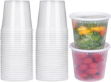 Moretoes 60 Sets 32 Oz Soup Containers with Lids, Deli Containers with Lids, Heavy-Duty V1259-DP01-F-59