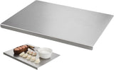 Stainless Steel Cutting Board, Hygienic and Dishwasher Safe for Meat Vegetables and Fruit, Silver, V1237-ZY-924-034
