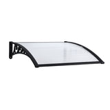 Instahut Window Door Awning 0.8mx1m Transparent AWN-08X1-CLR