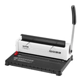 Coil Spiral Binding Machine, Manual Book Maker 34-Holes Binding 120 Sheets, Punch Binder with V952-ZDJ20TQSSD32IJ2STV0