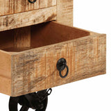 Coffee Table Rough Mango Wood 70x70x40 Cm 43_243979