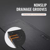 VEVOR 4 cm Rise Cuttable Threshold Ramp for Sweeping Robot, 90 cm Wide Natural Rubber Wheelchair V952-SXSNLYPDGB1351X9MV0