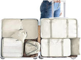 8pcs Packing Cubes for Suitcases Travel Compression Organizer for Clothes, Shoes & More V1263-JX-4340
