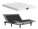 Artiss Double size bed frame & Giselle Bedding Double Mattress Combo, adjustable bed Base for EAB-8183-PURE-20-D