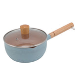 Sauce Pan Stick Proof Aluminum Alloy Multi Functional Milk Pot with Wooden Handle for Induction Gas V1294-YM0512-3118220271612