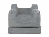 DreamZ Leg Elevation Pillow After Surgery Gel Memory Foam Single Leg Grey PILO1028-S-AU