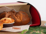Metal Bread Box Roll Top Metal Bread Bin Bread Storage Bread Holder Bread Container Keeper Organizer V1370-AZ4-07979