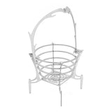 Compact Campfire Grill Iron Foldable Wood Pit Stand With Kettle Hook for Camping Hiking V1189-LC-HW-00378