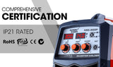 ROSSI 300 Amp MIG Stick Welder, Portable DC Gas Gasless Inverter Welding Machine, 15A Plug V219-WLDMIGROSA3C0
