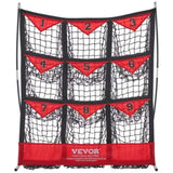 9 Hole Baseball Softball Pitching Net 9 Pocket Hitting Practice 49"x42" V952-BLXWBQTQW494ZDBEBV0