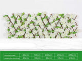Wooden Retractable Fence Expanding Fence Hedge With Artificial Flower Leaves Garden Decoration V1294-YM0717-10166099