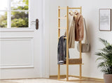 Artiss Clothes Rack Airer Coat Stand Bamboo BAM-C-CR01-NT