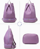 Women Swim Backpack With Wet Dry Compartment And Ventilated Shoe Pocket, Foldable Odor Resistant Gym V1237-ZY-807-211