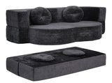 Artiss 2 in 1 Convertible Compressed Sofa Bed, Folding Boneless Sofabed for Living Room ,Comfort SBED-M-FLD04-2S-GY