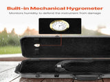 4/4 Full Size Violin Case, Built-in Hygrometer, Lightweight Portable Travel Carrying Bag, with Plush V952-XTQHZFXFHTXWTSD67001V0