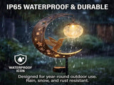 Hummingbird Moon Solar Garden Stake Light, Solar Garden Lights Outdoor Decorative, Waterproof V1366-AZ2-W-15295