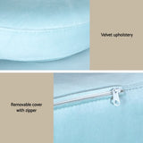 Artiss Sofa Bed 2 Seater Couch Kid Play DIY Modular Lounge Chaise Suite Velvet SBED-E-VEL-02-BL-ABC