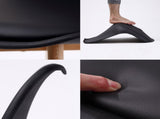 2X Retro Dining Cafe Chair Padded Seat BLACK V274-FT-J900-BK2
