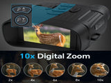 36 megapixel 4K night vision binoculars with infrared function, 7.62 cm high-definition screen, 10x V1102-M-SHOE-32531-GRAY-13A24134