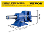 Multipurpose Bench Vice 5" 30Kn Heavy Duty with 360&deg Swivel Base and Head V952-DGNTQQMZT94660001V0