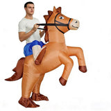Horse Rider Cartoon Costumes Air Model Inflatable Costume Funny Dress Up Props Halloween Party V1263-JX-7957