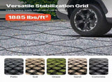 Ground Grid 2-Inch Depth Geocell Grid 16.4x6.5FT / 5000x1980mm for Gravel V952-JDWG2INCH1644S7N7001V0