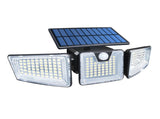 Solar Super Bright LED Sensor Wall Light Outdoor Patio Triple Wall Light IP65 Waterproof Adjustable V1294-YM0901-L6958