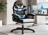Artiss Gaming Office Chair with 8 Point Message Reline Ergonomic White MOC-L-GC-8P-BK-WH