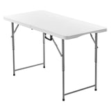 Folding, 4 Ft Heavy Duty Portable Fold-in-Half Utility, Indoor Outdoor Plastic Rectangle V952-SLKHWZDZ4YCBQ1OPT001V0
