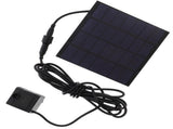 Solar Panel Water Pump Black Hard Plastic Aquarium Fountain No Extra Power V1370-AZ4-15408