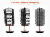 Rotating Brochure Display Rack, 30 Pockets Mesh Magazine Literature Display Stand, Portable Floor V952-WJZSXLDSDZS3117YE001V0